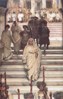 Alma-Tadema, Sir Lawrence The Triumph of Titus: AD 71 (mk23) Germany oil painting art